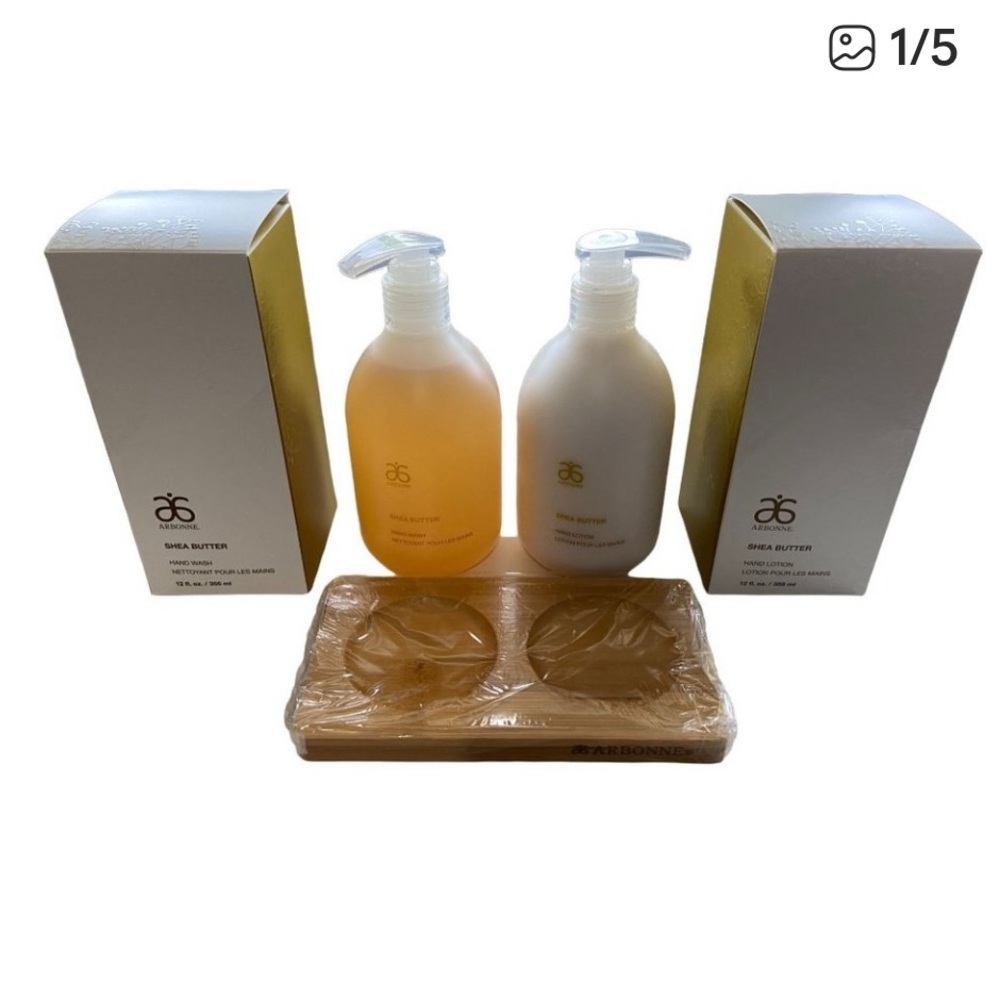 Arbonne Shea Butter Hand Care Duo 12 oz - Picture 3 of 7